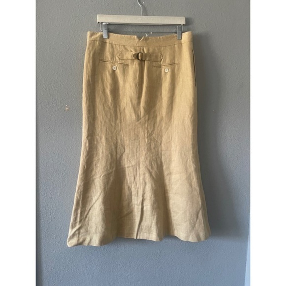 Ralph Lauren Linen Silk Skirt - Picture 4 of 7